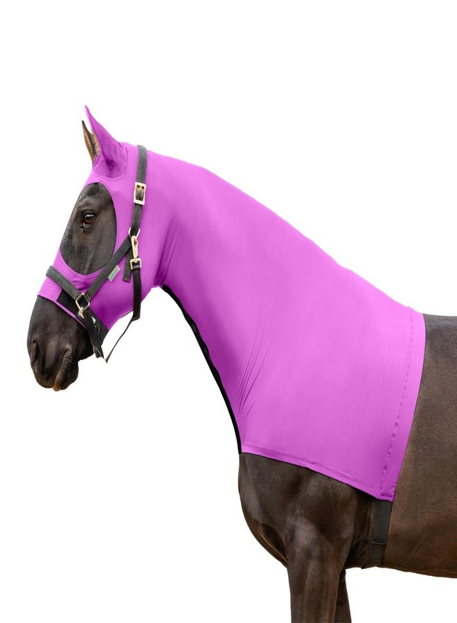 Resistance Horse Hood Slinky Lycra Zippered Mane Braid Shoulder Guard - Horse Sleazy Slickers Care Sheet - Image 1